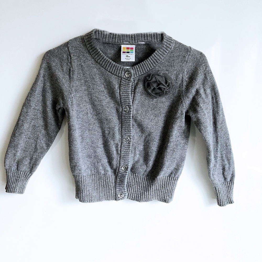Girls Grey Cardigan